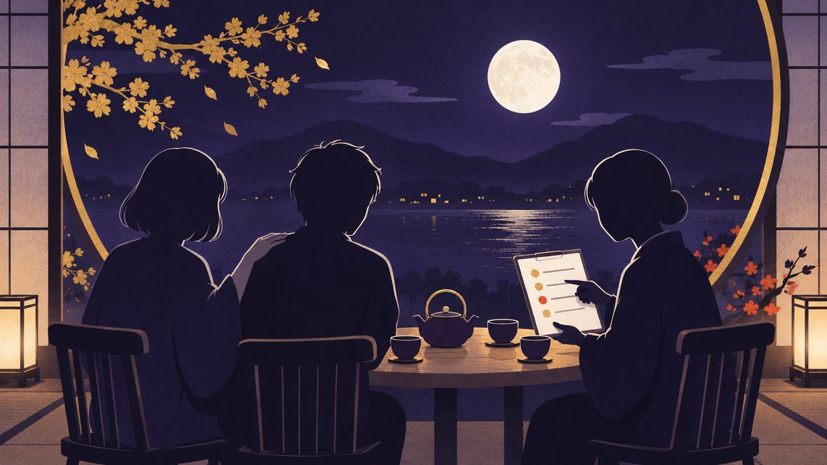 友人の悩みへの助け方の違い。テーブルで、一人は友人の肩に手を置き、もう一人はバインダーを手に具体策を考えている